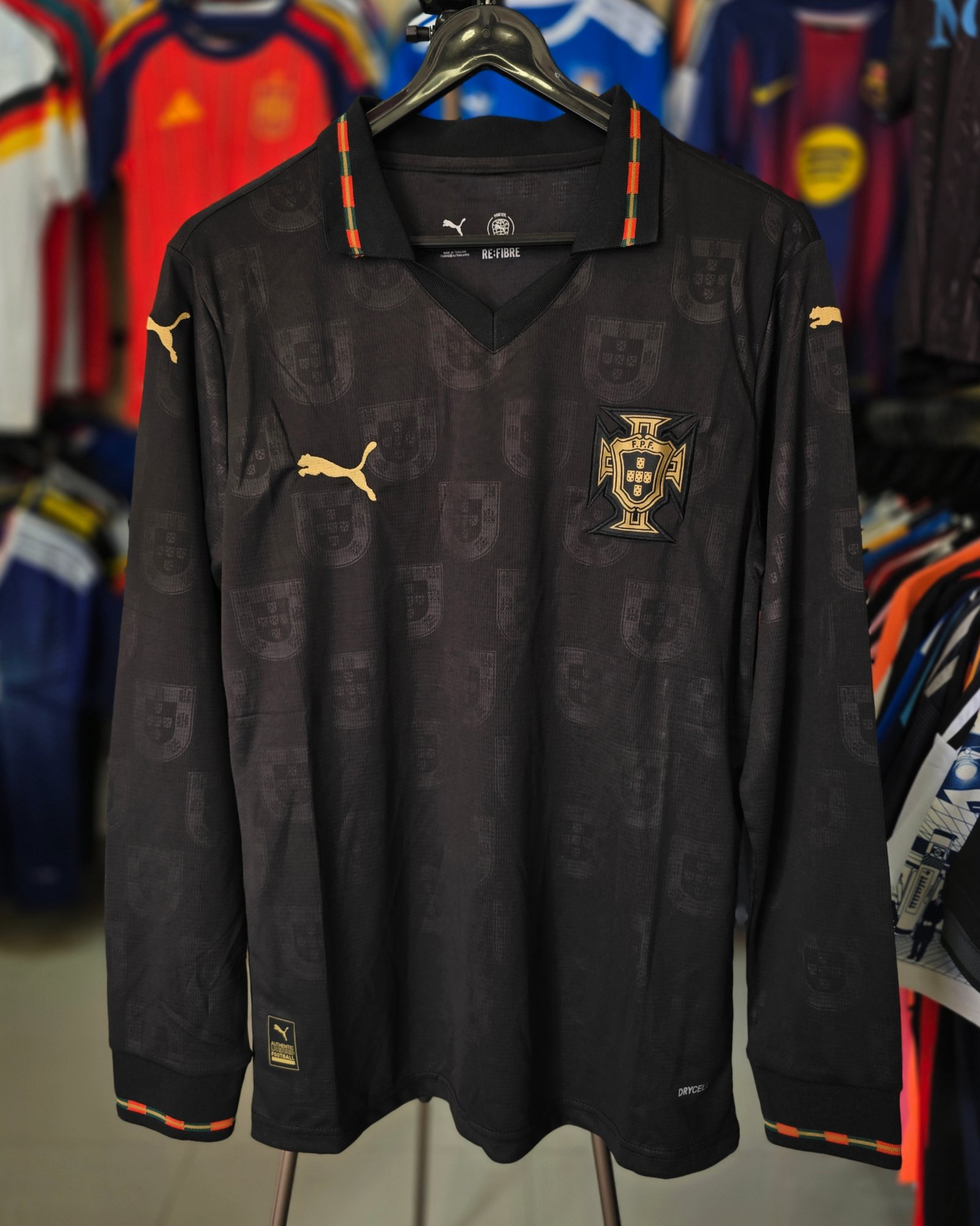 PORTUGAL BLACK FULL SLEEVE JERSEY 2026