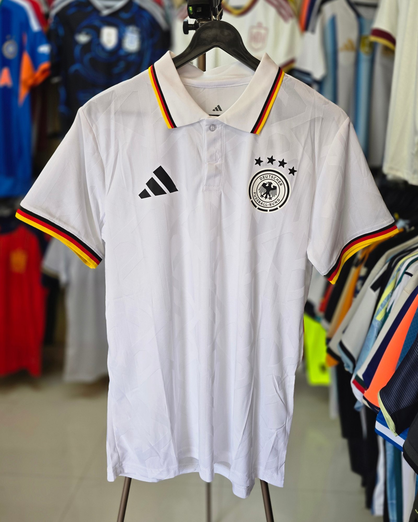 GERMANY WHITE POLO JERSEY 2026