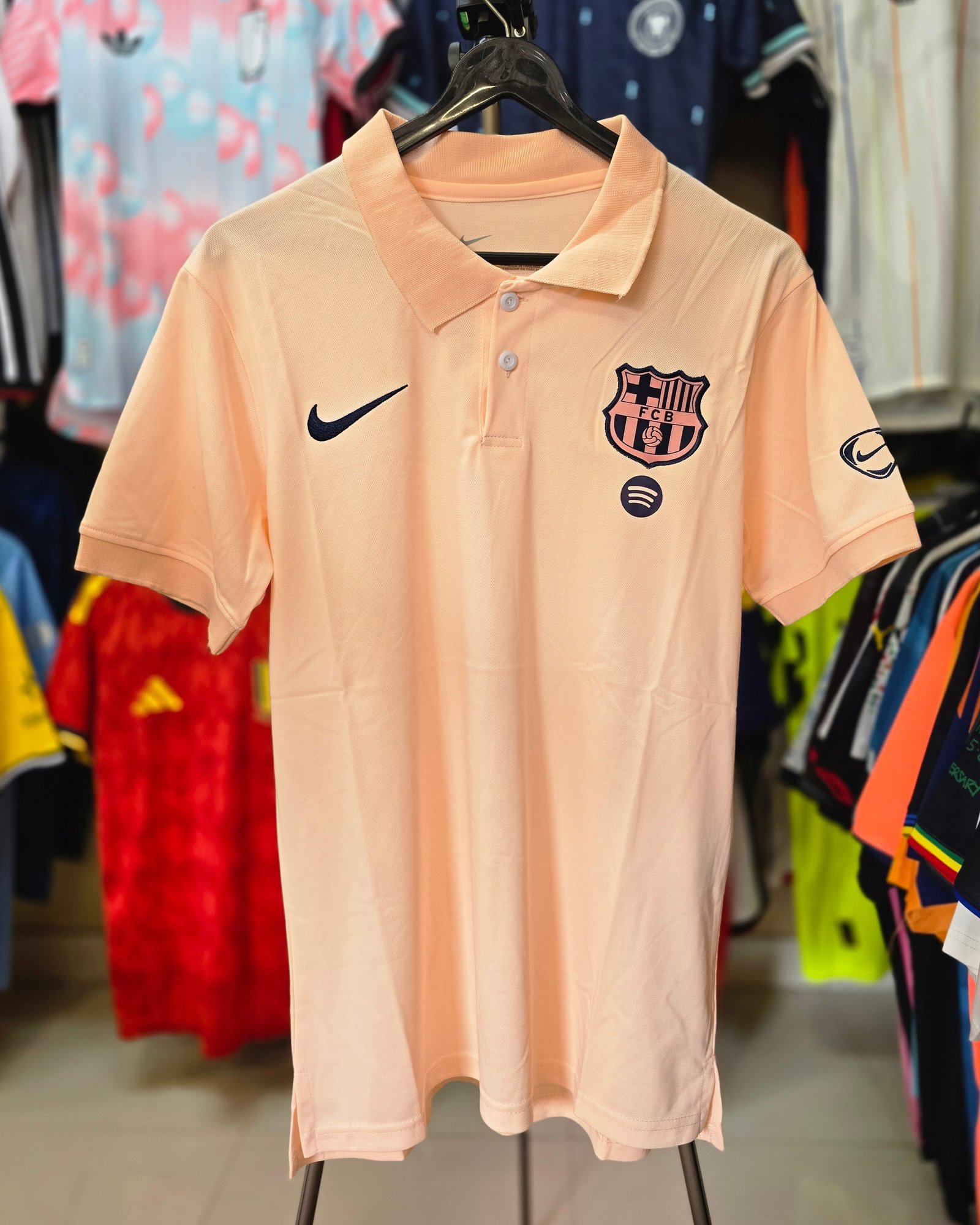FC BARCELONA PINK POLO TSHIRT